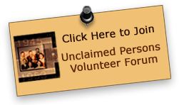 Unclaimed Persons volunteer forum